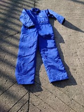  Ladies Or Mens Quilted Royal Blue Colour Boilersuit Or Overalls.
