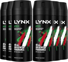 Lynx Africa Deodorant Bodyspray 6 x 150ml