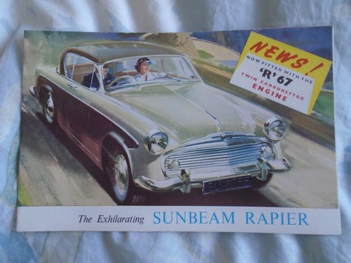 Sunbeam rapier range - sunbeam,