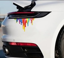 Rainbow Dripping Paint Sticker