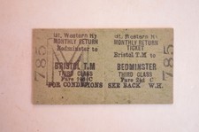Railway Ticket GWR Bedminster