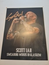 Scott Ian    ** HAND SIGNED AUTOGRAPHED Tour Poster  ** 25cm x 45cm