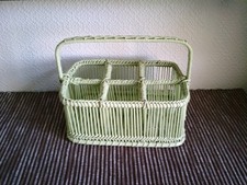 GENUINE WICKER BOTTLE RACK /