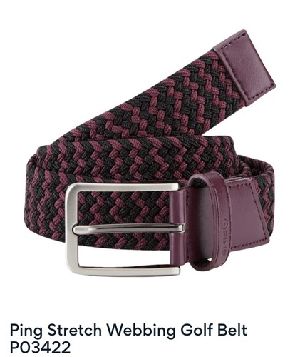 Ping golf stretch webbing belt - webbing,
