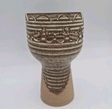 Vintage MCM Studio Pottery Stoneware Planter Tree Design By Hamilton Montrose