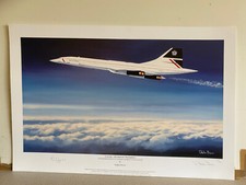British Airways aviation Art print Concorde -The Supersonic Thoroughbred signed