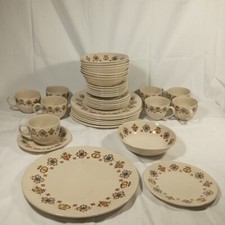 Staffordshire Old Granite Johnson Bros England Lancaster 40 Piece Service Set