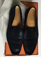 HERMES BLACK MENS SLIP ON SHOES