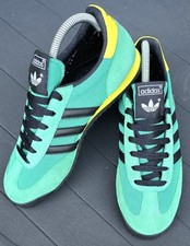 ADIDAS DRAGON 2011 ORIGINALS  CASUAL CLASSICS GREEN YELLOW BLACK STRIPES UK-6