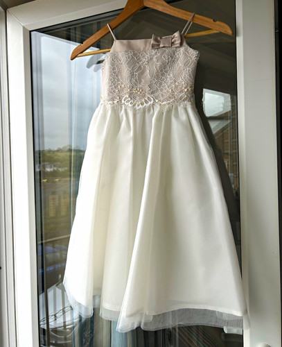 Bhs girls ivory lace tulle - bhs,