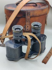 WW1 era ROSS LONDON STEREO PRISM X6 BINOCULARS with Case for  T Gaunt Melbourne