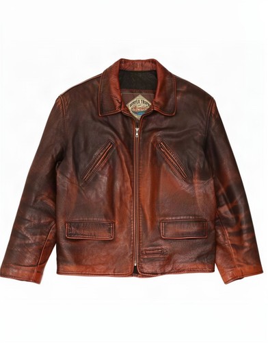 Vintage mens leather jacket - mens,
