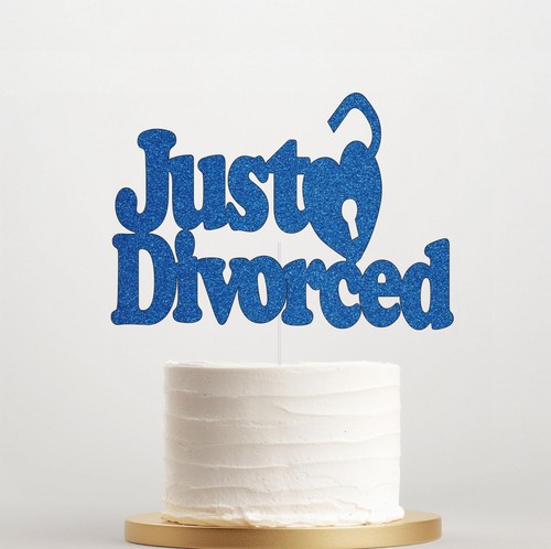 Just divorced cake topper - just,