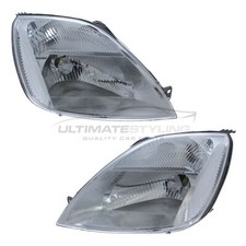 Ford Fiesta MK6 Hatchback & Van 2002-2005 Halogen Headlights Headlamps 1 Pair
