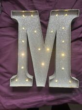 LED Alphabet Letters Lights Large Light Up Plastic Numbers Party Birthday Sign