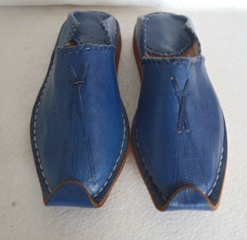 Moroccan leather babouche - moroccan,