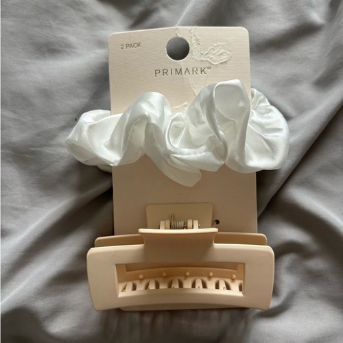 Primark silk white scrunchie - primark,