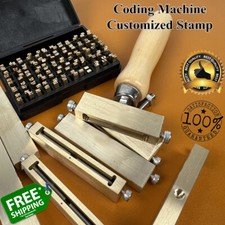 Slot Handle Stamping Tools Coding Machine Customized Spacer Brass Hot Foil Alpha