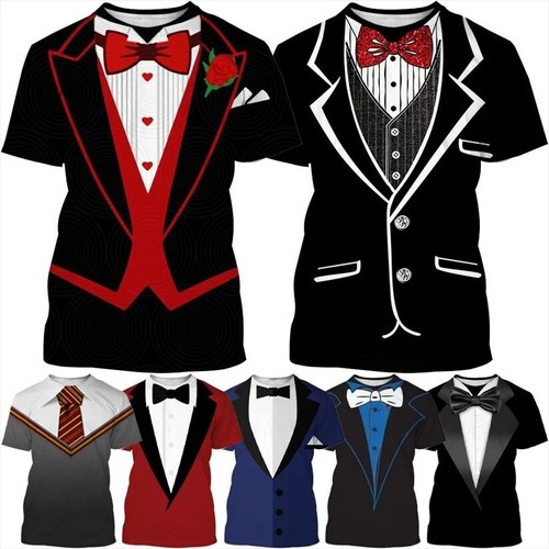 Tuxedo retro tie - tuxedo, 3d