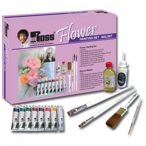 Bob ross floral painting set - bob,