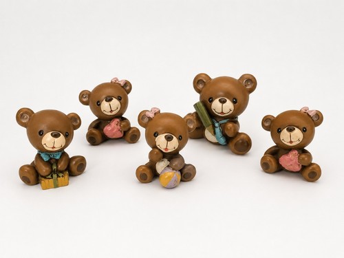 Set miniature teddy bear - set,