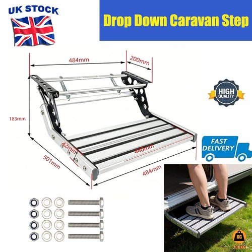 Manual motorhome step - step, folding