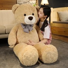 105cm Giant Soft Teddy Bear Plush Toy – White Pink Brown – Big Hug Pillow Gift