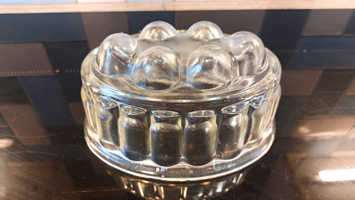 Clear glass oval jelly - clear,