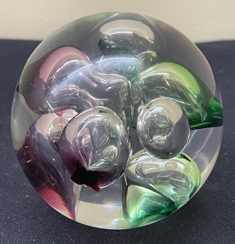 Vintage glass paperweight - vintage,