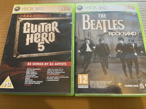 Xbox 360 guitar hero with - guitar,