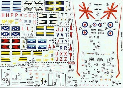 Model decal raf gloster - model,