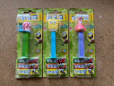 3 x PEZ DISPENSERS - SPONGEBOB - FREE UK POSTAGE!!