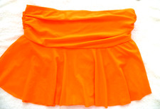 LADIES BNWOT SIZE XXL BRIGHT NEON ORANGE BIKINI BOTTOMS /  SWIM SKIRT