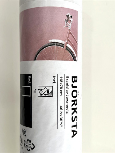Ikea bjorksta poster pink - poster,