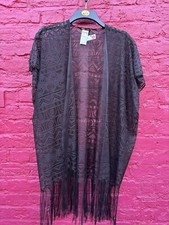 BNWT Sinsay Black Lace Fringe