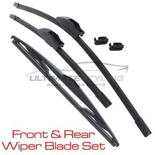 Front & Rear Windscreen Wiper Blades Set Fits Hyundai i10 2008-2014 22" 16" 12"
