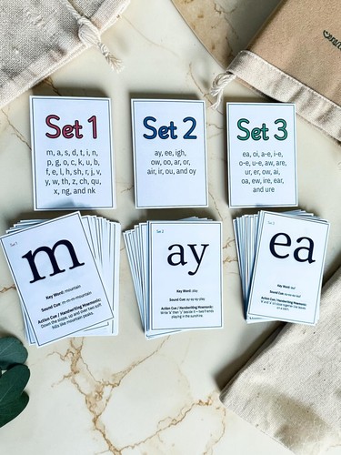 Phonics flashcards set - set, |