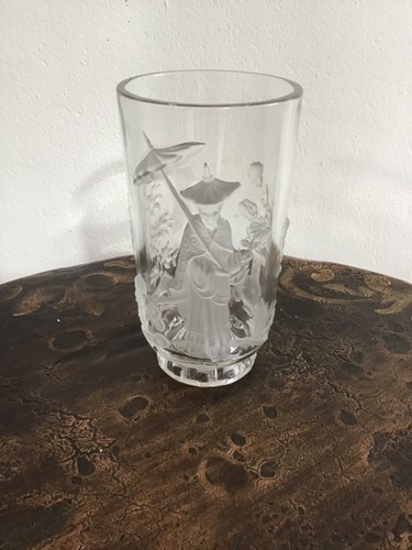 Signed verlys glass vase - signed,