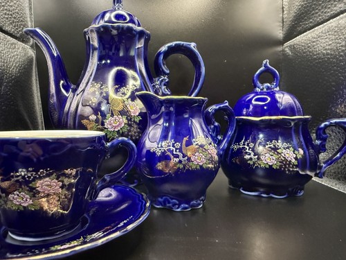 Vintage cobalt blue - vintage, peacock