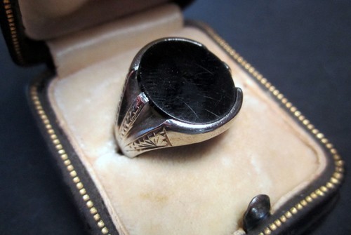14k white gold - gold, black