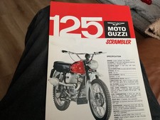 MOTO GUZZI SCRAMBLER  125cc  MOTORCYCLE ARTICLE.