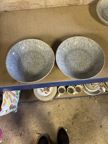 Denby halo speckle pasta bowls - denby,