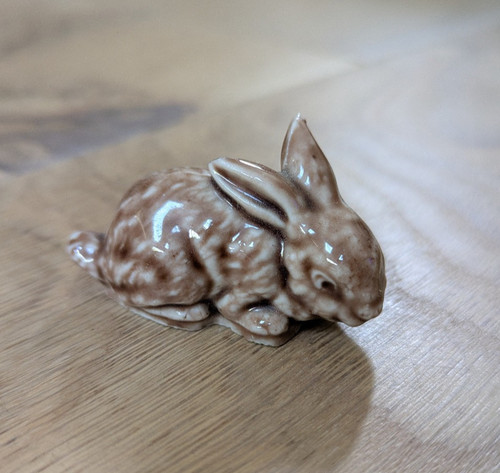 Glazed china rabbit figurine - china,