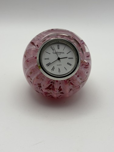 Pink caithness clock - caithness,