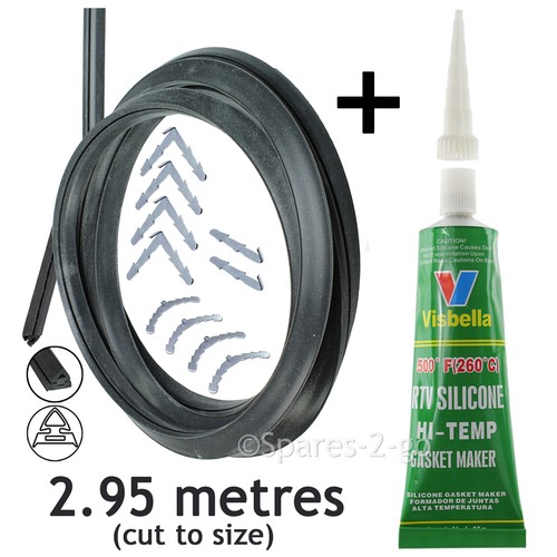 95m door seal - +, silicone