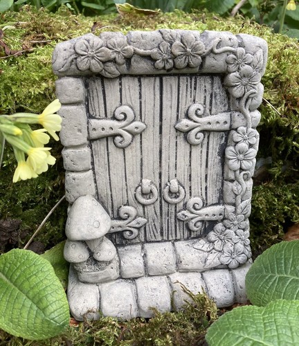 Stone garden small fairy door - stone,