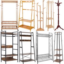 Heavy Duty Clothes Rail Garment Rack Stand Market Wardrobe Attic Hallway Shelf