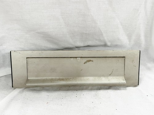 Vintage brushed steel - brushed, letter