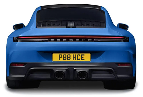 Porsche 911 number plate - plate, p88