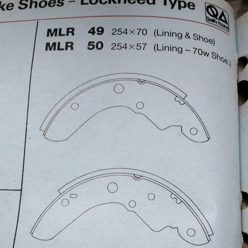 Brake shoes fits ford - 10", fits: